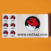 Red Hat Sticker 2000