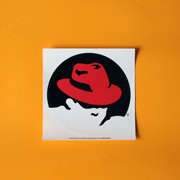 Red Hat Sticker 2005