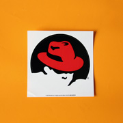 Red Hat Sticker 2009